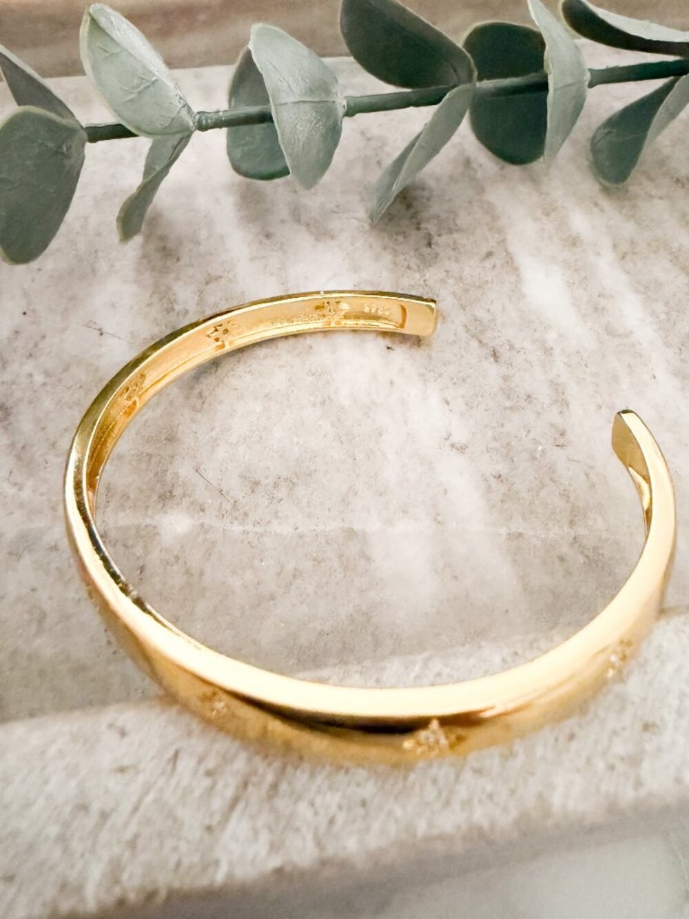 925 Sterling Silver Cuff Bracelet Star Bracelet Celestial Bangle Bracelet - Picture 6 of 14